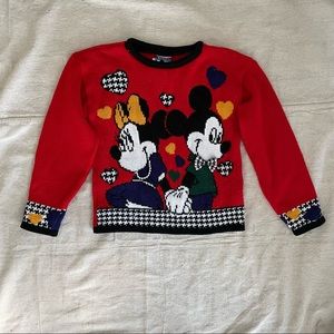 VINTAGE DISNEY Minnie & Mickey Mouse Sweater
